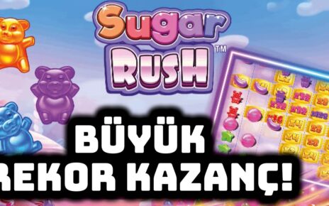 SLOT OYUNLARI ⭐ SUGAR RUSH ⭐ KÜÇÜK KASA İLE REKOR KAZANÇ ? #slotoyunları #slot #casino