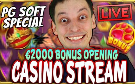 SLOTS LIVE ? €2000 PG SOFT BONUS OPENING! Casino Stream with mrBigSpin SOL