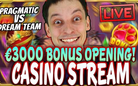 SLOTS LIVE ? €3 000 BONUS HUNT! Casino Stream Big Wins with mrBigSpin at JET