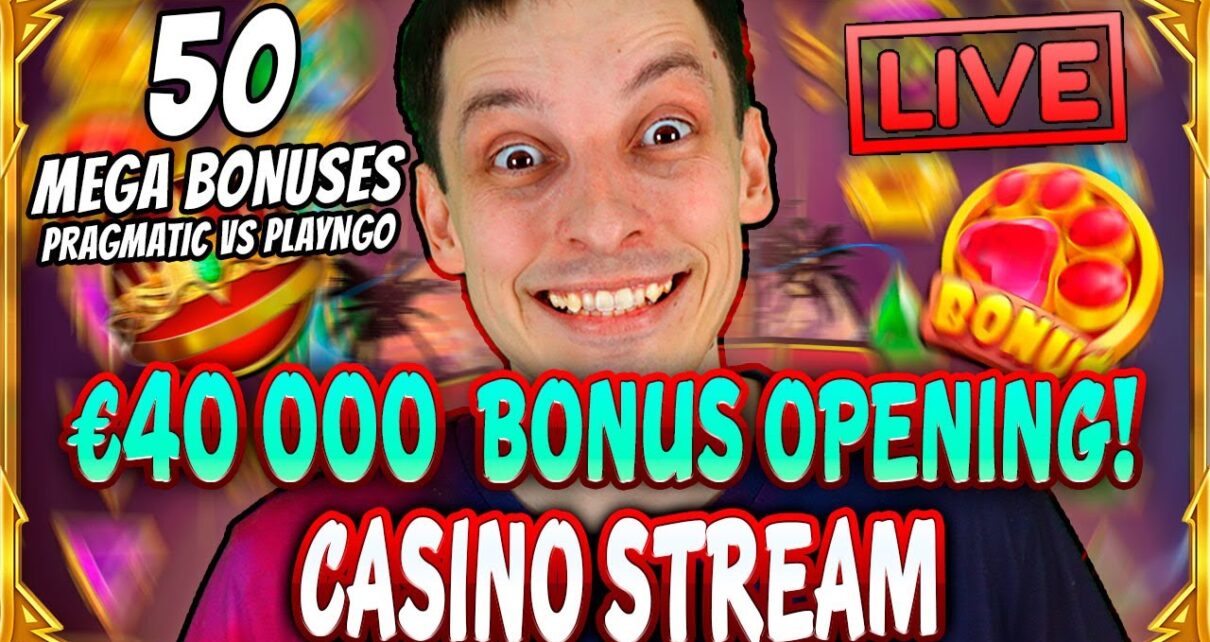 SLOTS LIVE ? MEGA €40 000 BONUS OPENING! Casino Stream Big Wins with mrBigSpin