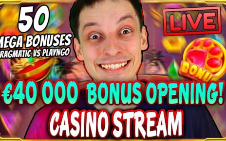 SLOTS LIVE ? MEGA €40 000 BONUS OPENING! Casino Stream Big Wins with mrBigSpin