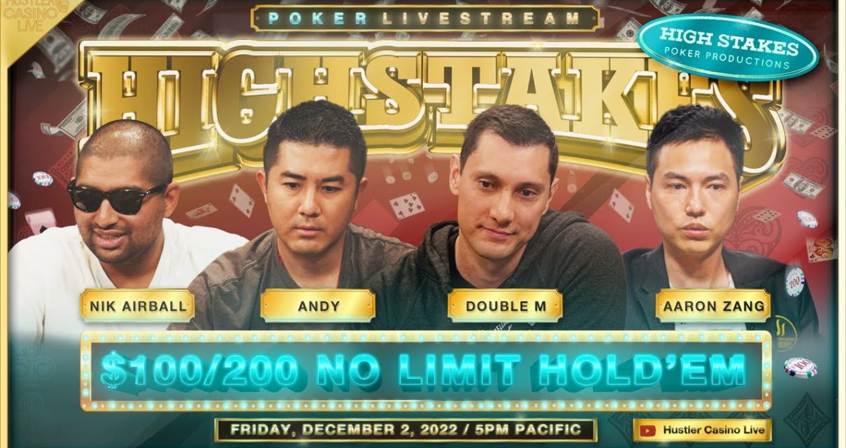 SUPER HIGH STAKES 0/200/400 w/ Andy, Nik Airball, Double M, Aaron Zang, Bill Klein & J.R.