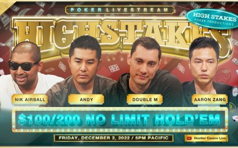 SUPER HIGH STAKES 0/200/400 w/ Andy, Nik Airball, Double M, Aaron Zang, Bill Klein & J.R.