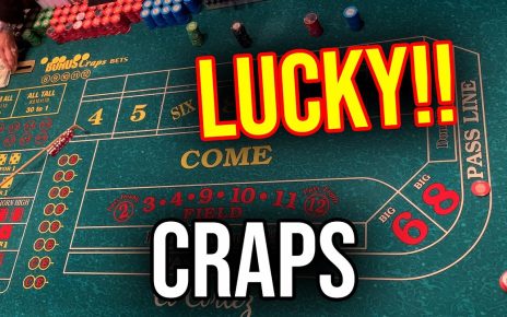 SUPER LUCKY CRAPS SESSION! 00 BUY IN!!