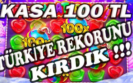 SWEET BONANZA | 100 TL İLE TÜRKİYE REKORUNU KIRDIK ! | #slot #casino #sweetbonanza #kazanç #taktik