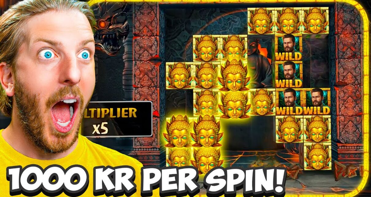 Satsar 50 000 kr på Temple Tumble Megaways hos Dunder Casino!