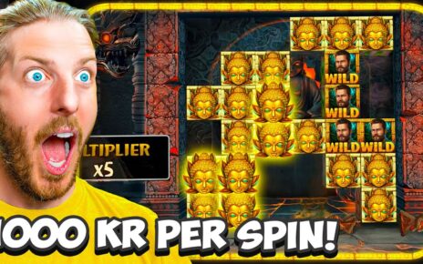 Satsar 50 000 kr på Temple Tumble Megaways hos Dunder Casino!