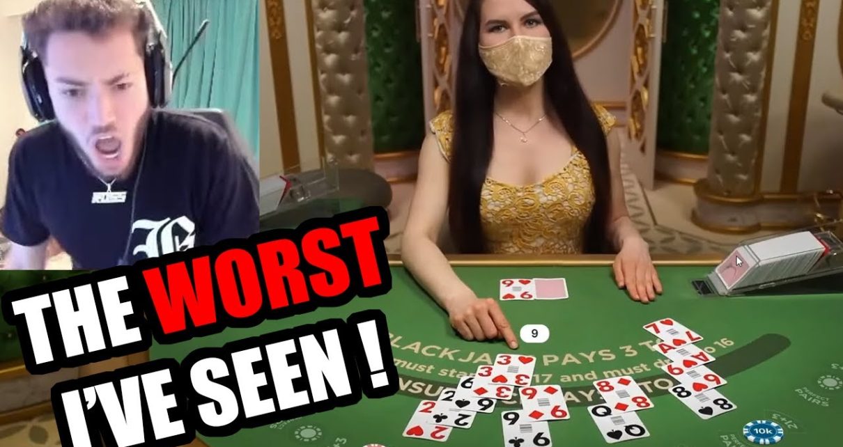 The WORST BlackJack I’ve EVER Seen By Adin Ross