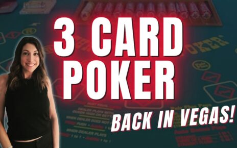 ? Three Card Poker in Las Vegas!! #poker #casino #gamble