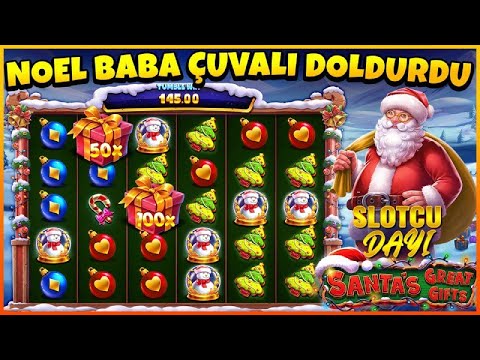 YENİ SLOT OYUNU ?? SANTA’S GREAT GIFTS ?? YILBAŞI HEDİYESİ ?? #slot #slotoyunları #casino