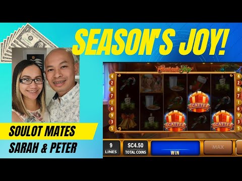 ? Season's Joy! Holiday online casino gaming! Scatter Bonus! Christmas Presents! BIG WIN!