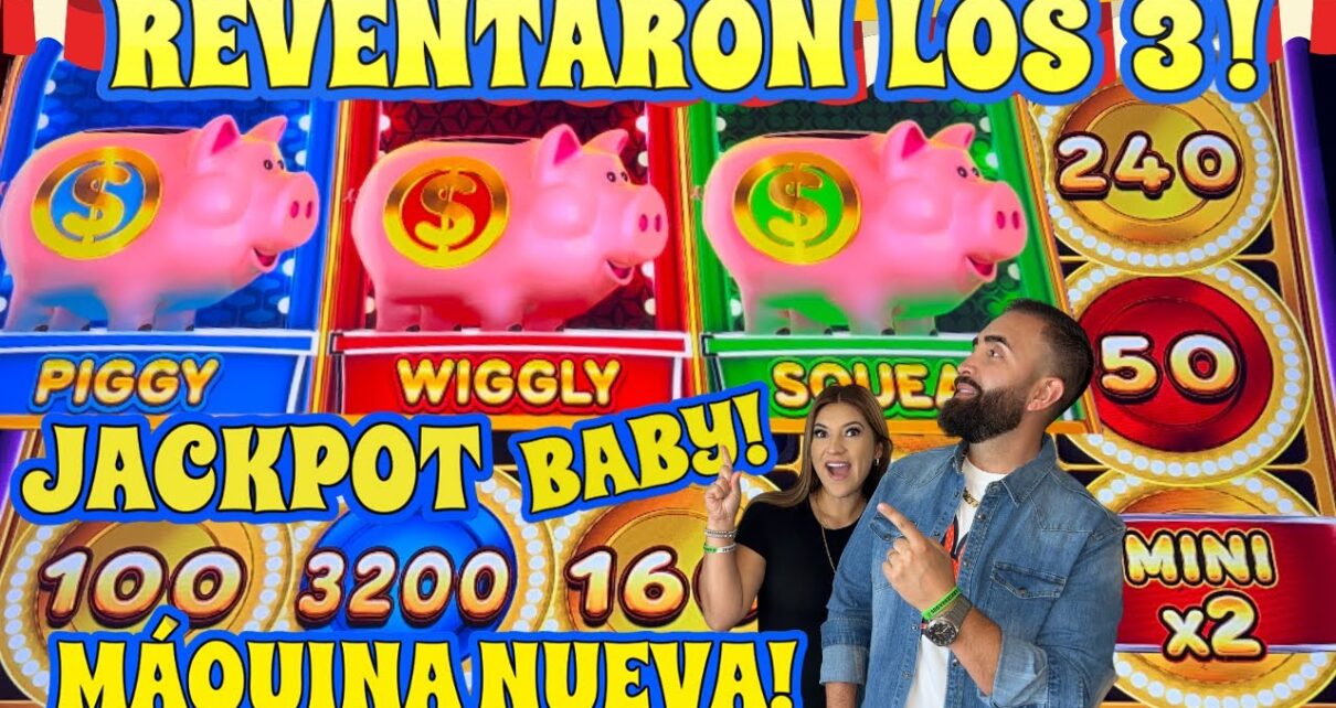 ★ REVENTARON LOS 3 CHANCHITOS A LA MISMA VEZ! UNA JUGADA MUY RARA EN NUEVA MAQUINA EN EL CASINO