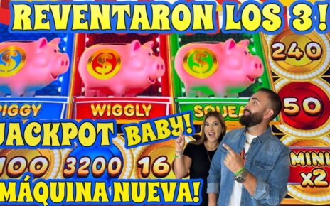 ★ REVENTARON LOS 3 CHANCHITOS A LA MISMA VEZ! UNA JUGADA MUY RARA EN NUEVA MAQUINA EN EL CASINO