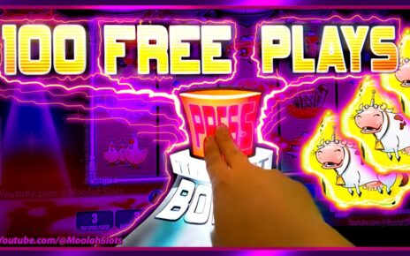 100 FREE GAMES TRIGGER! Invaders Attack From the Planet Moolah CASINO SLOTS – WE WANT OUR COWS BACK!