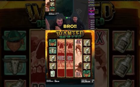 ,300,000 INSANE WANTED DEAD OR A WILD SLOT WIN!? #slots #casino #bigwin