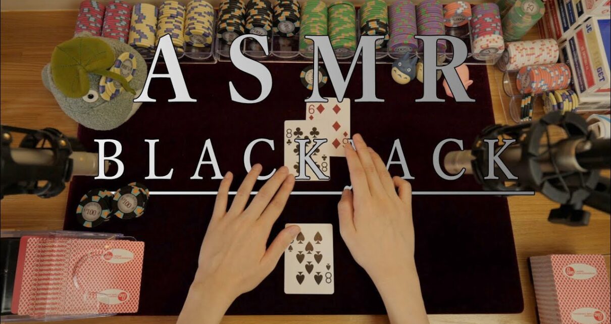 ASMR Blackjack Casino Game Role-play ぐっすり寝れる夏の終わりのカジノブラックジャック by Magician [No Talking＆No BGM]