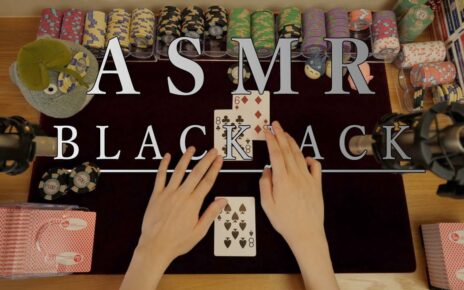 ASMR Blackjack Casino Game Role-play ぐっすり寝れる夏の終わりのカジノブラックジャック by Magician [No Talking＆No BGM]