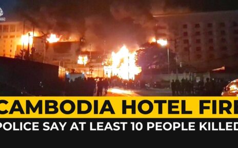 At least 10 dead after fire rips through Cambodia hotel-casino