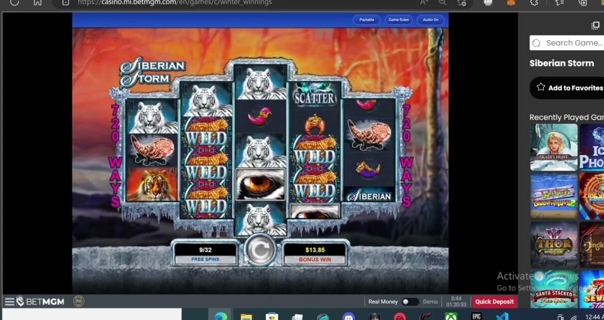 Bet Mgm online casino slots! Skadi Hunt and Siberian Storm gameplay! Holy free spins!