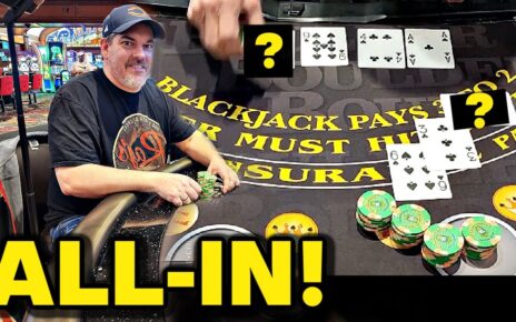 ❗Big All-In BLACKJACK Hand at the Casino