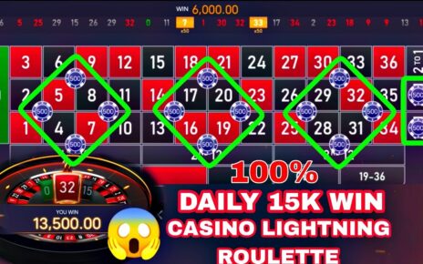 CASINO LIGHTNING ROULETTE STRATEGY| DAILY 15K WIN CASINO ROULETTE| TODAY BIG WIN| 100% WIN | INDIAN