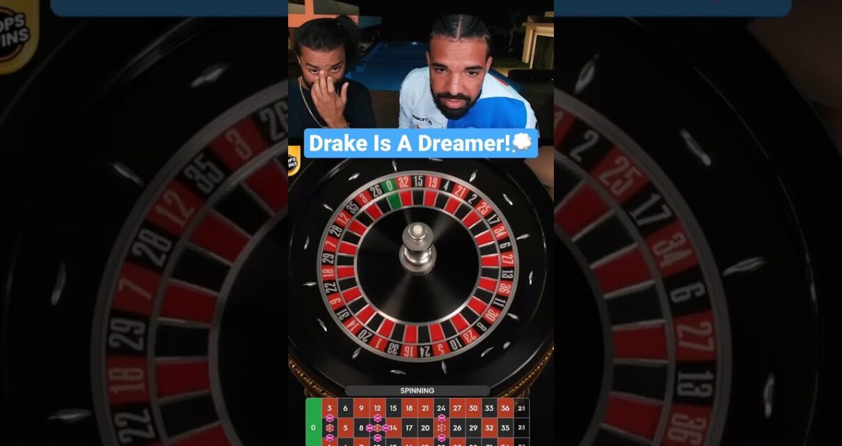 Drake Is A Dreamer On Roulette! #drake #bigwin #roulette #casino