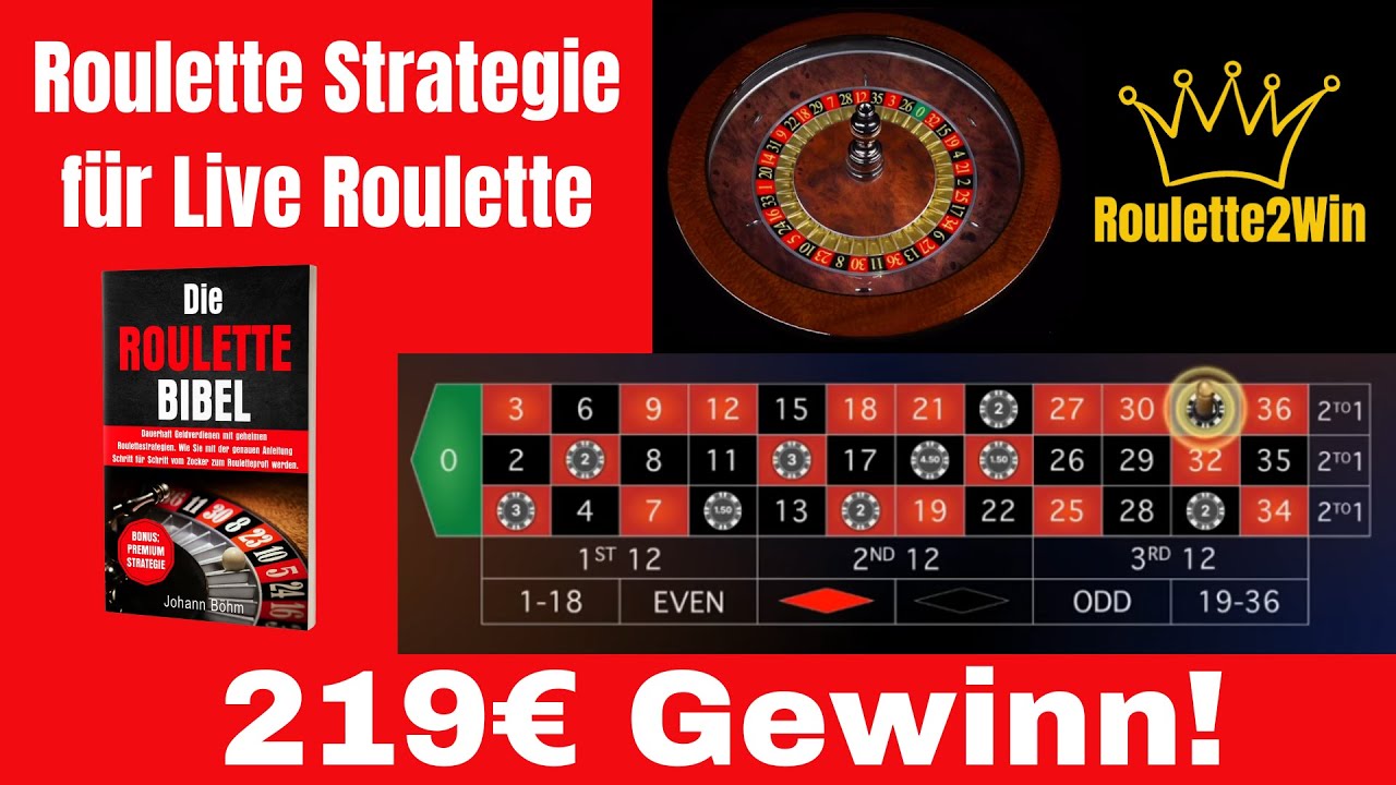 Geldverdienen im Online Casino! Mit der besten Roulettestrategie auf 219€