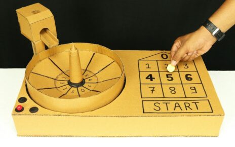 How To Make Casino Roulette Game from Cardboard at Home