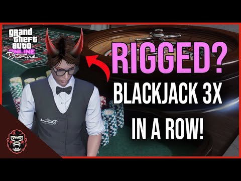 Is The GTA Casino RIGGED? Dealer Gets Blackjack 3 Times in a Row! What Are The Odds of Winning?