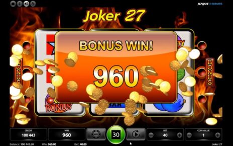 Joker 27 – průběh hry online casino automatu od Kajot Games