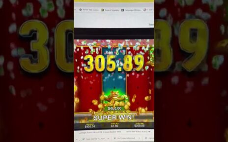 L@@K We WON Frog  Slot Machine On ONLINE CASINO CHECK THIS OUT!