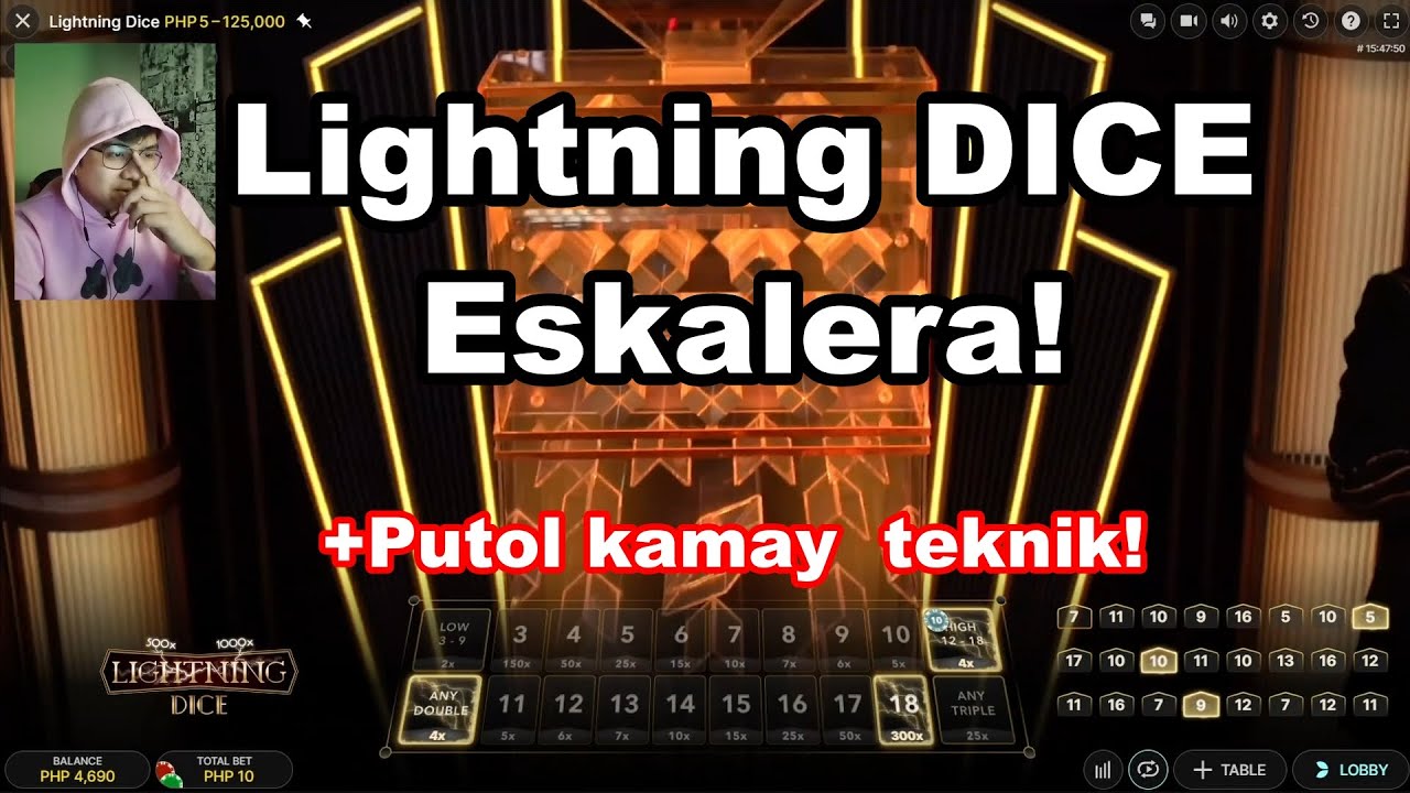 Lightning Dice strategy - Eskalera #onlinecasino #crazytime #lightningdice #giveaways #gcash #bigwin