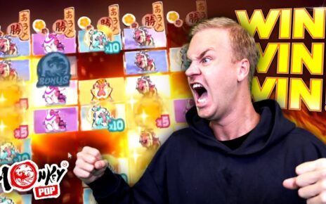 MEGA BIG WIN ON MONKEY POP!!! (Crazy Bonus)