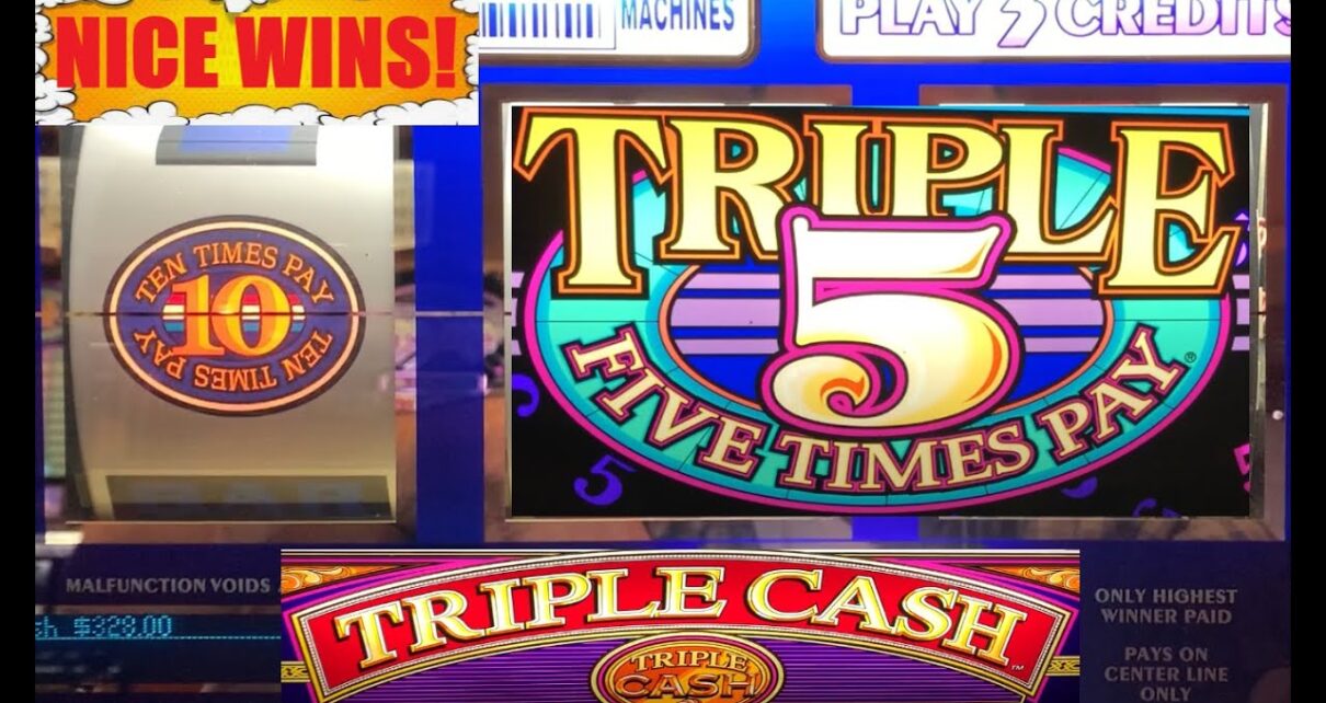 OLD schoolhouse CASINO SLOTS: 10 TIMES PAY crimson WHITE & BLUE + TRIPLE 5 TIMES PAY + TRIPLE CASH SLOT PLAY!