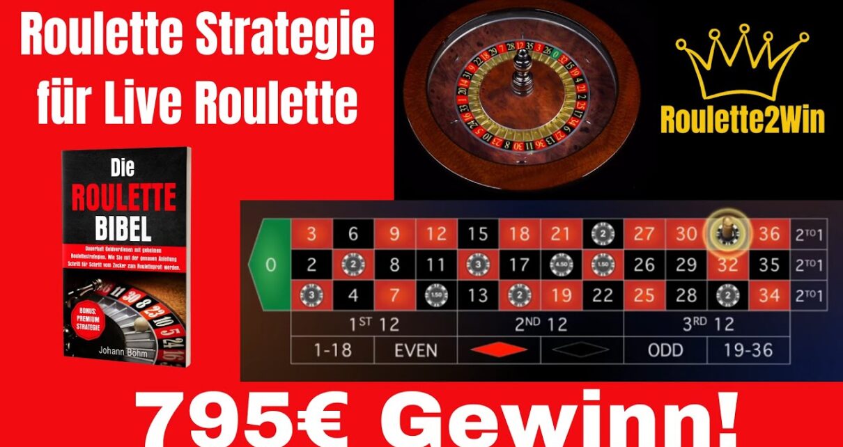 Roulettesystem 2022! Auf 795€ mit Roulette Strategie im online Casino