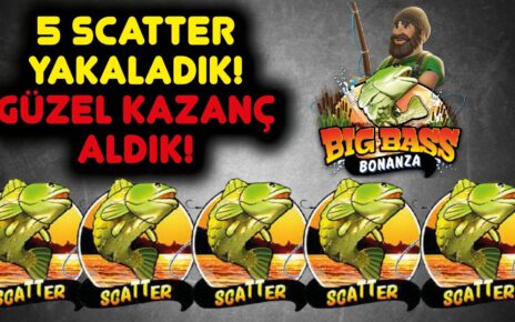 SLOT OYUNLARI ? BIG BASS BONANZA ? 5 SCATTER YAKALADIK GÜZEL KAZANÇ ALDIK #casino #slotoyunları