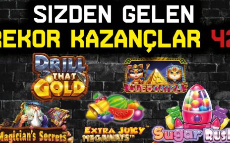 SLOT OYUNLARI ? SİZDEN GELENLER ? SLOT REKOR KAZANÇLAR 42 #slotoyunları #casino #slot