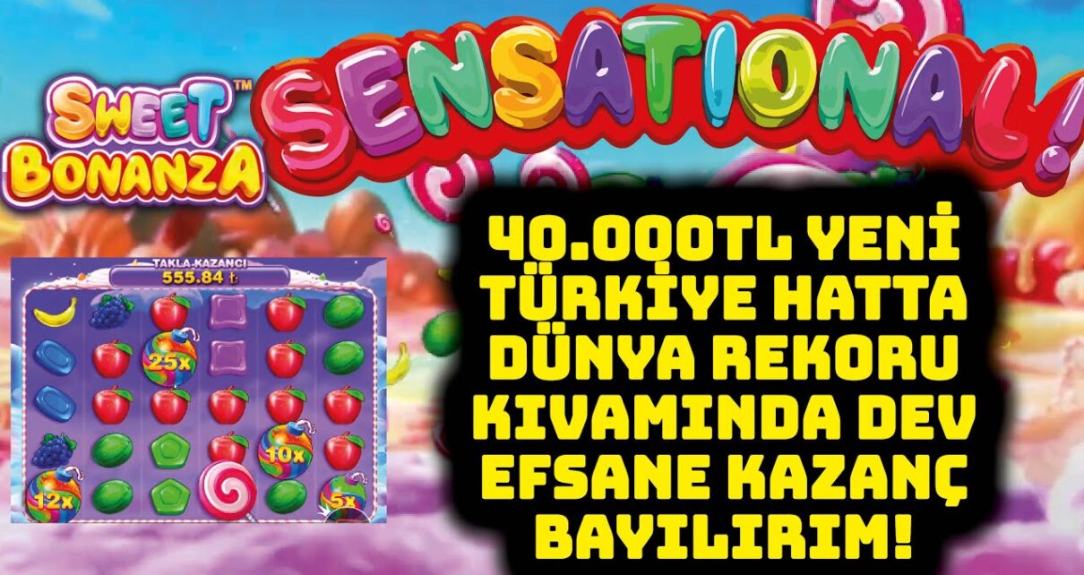 SLOT OYUNLARI ?SWEET BONANZA ? KÜÇÜK KASA 800TL İLE REKOR KAZANÇı