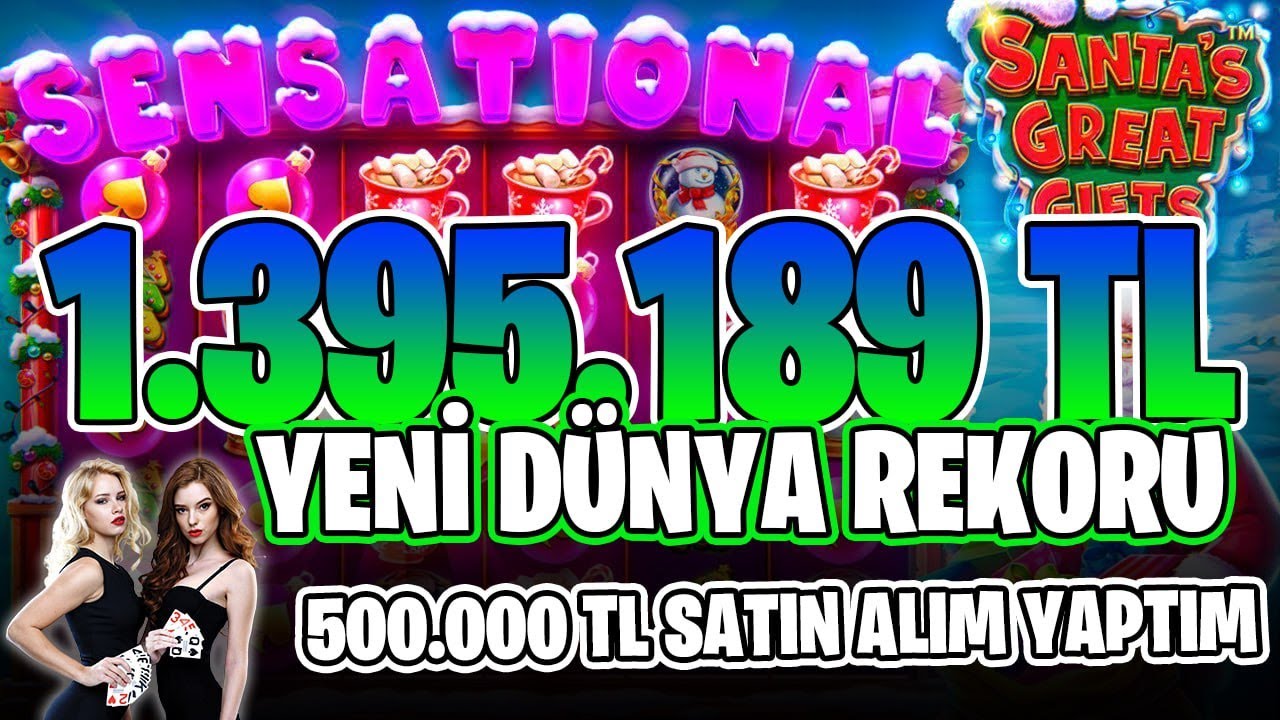 Santas Great Gifts | 1.400.000 TL Türkiye Rekor Vurgunu 500.000 TL Bastık | #sweetbonanza #slotizle