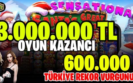 Santas Great Gifts | 3.000.000 TL Dünya Rekorunu Zirveye Taşıyoruz | #sweetbonanza #slotkazanç