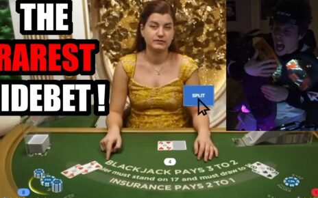 The Absolute RAREST Hand In BlackJack !!!