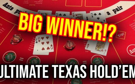 ANOTHER QUICK WIN!! ULTIMATE TEXAS HOLD’EM!! January 25th 2023