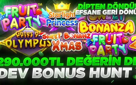 BONUS HUNT l DİPTEN DÖNDÜM ! | 290.000 DEĞERİN’DE 6 OYUN #bonushunt #casino #slot #gatesofolympus