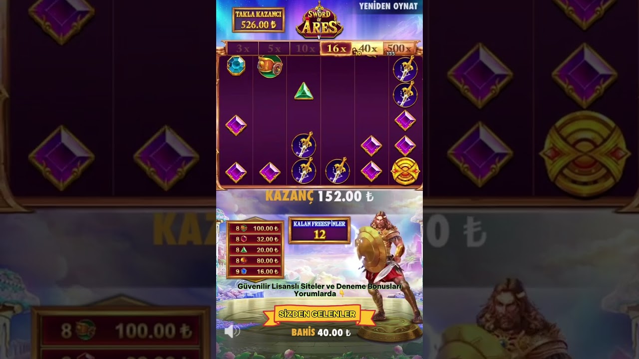 Bu Oyunu Daha Önce Oynadınız Mı ? - Sword Of Ares Big Win - #casino #slot #bigwin