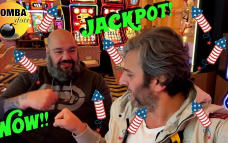 CRAZY JACKPOT with VEGAS LOW ROLLER! #casino #lasvegas #slotmachine