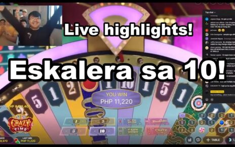 Crazy time – Eskalera sa 10 LIVE Highlights! #crazytime #onlinecasino #bigwin #gcash #giveaway