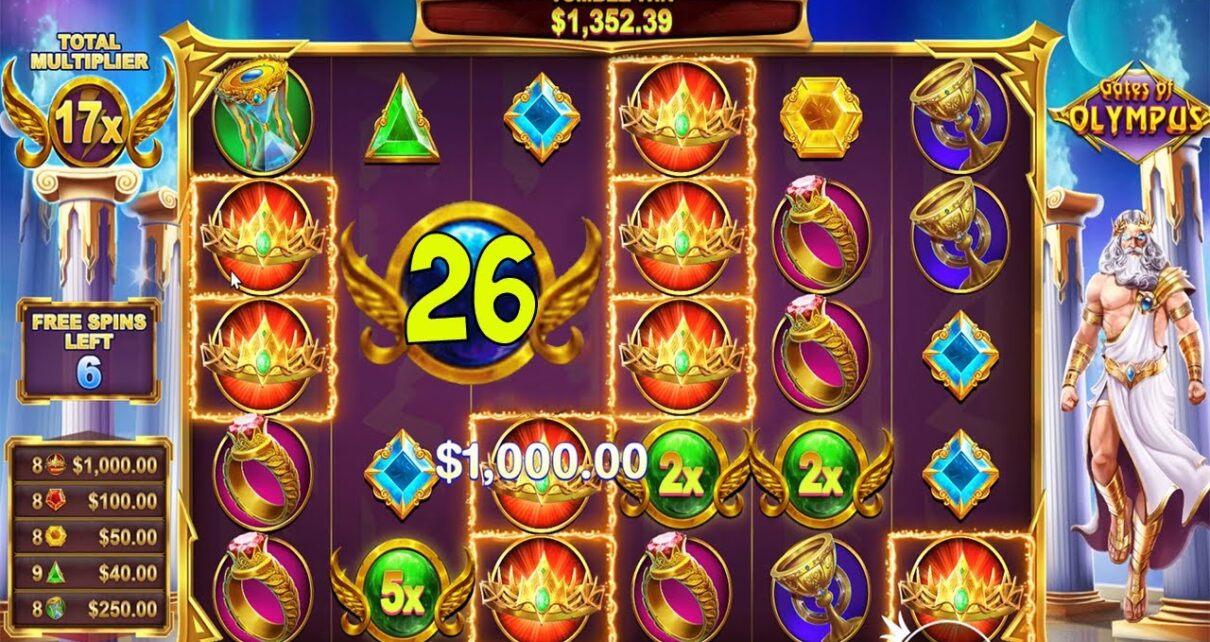 GATES OF OLYMPUS? HIT CROWNS with 26X MULTIPLIER – BIG CASINO WIN BONUS BUY SLOT ONLINE GAME