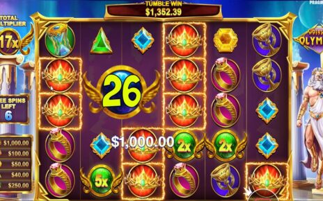 GATES OF OLYMPUS? HIT CROWNS with 26X MULTIPLIER – BIG CASINO WIN BONUS BUY SLOT ONLINE GAME