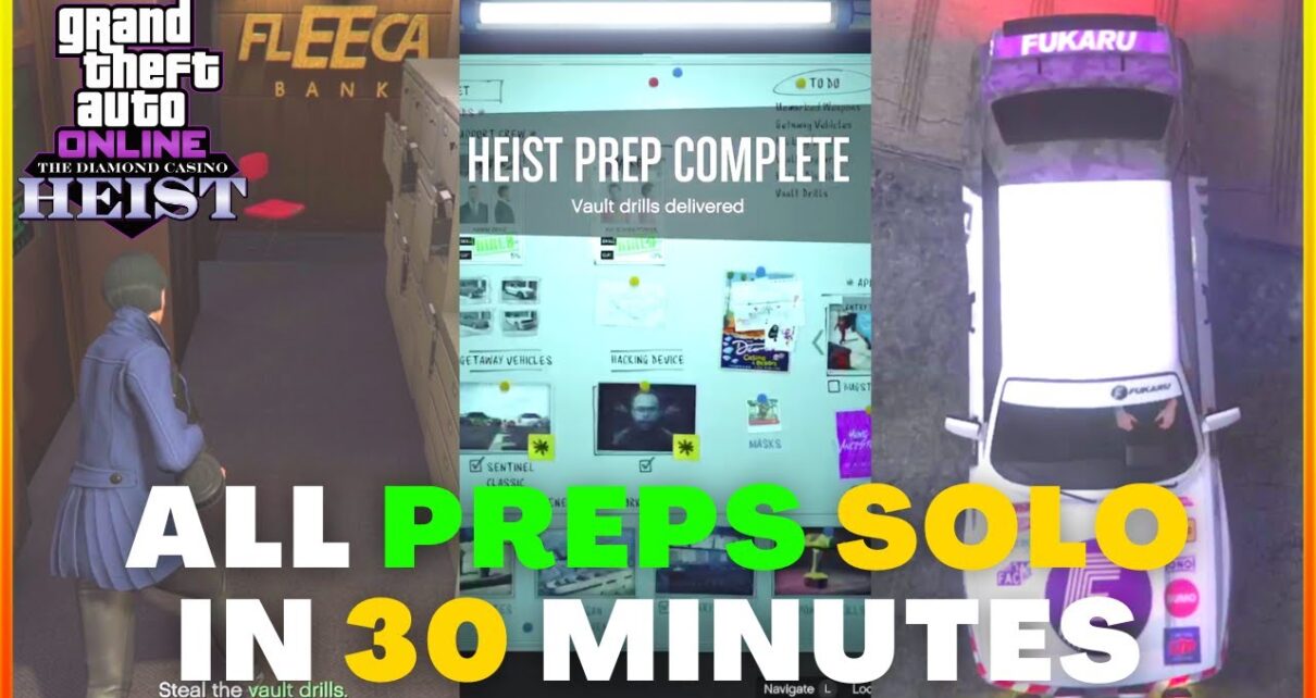 GTA Online Casino Heist Big Con Approach Preps SOLO In 30 minutes – FAST & Easy Walkthrough