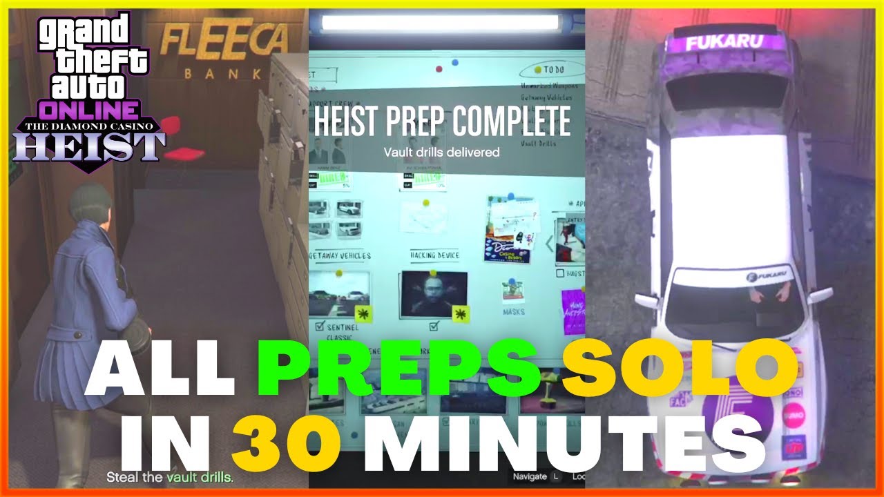 GTA Online Casino Heist Big Con Approach Preps SOLO In 30 minutes - FAST & Easy Walkthrough